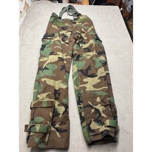 US Military Woodland Camo Chemical Protective Overgarment Trousers Medium Reg